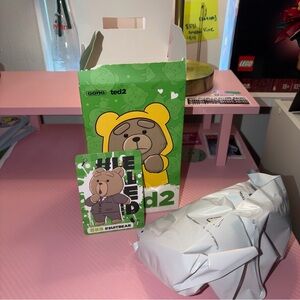 POP MART Ultra Rare Ted 2 Suit Plush Pendant